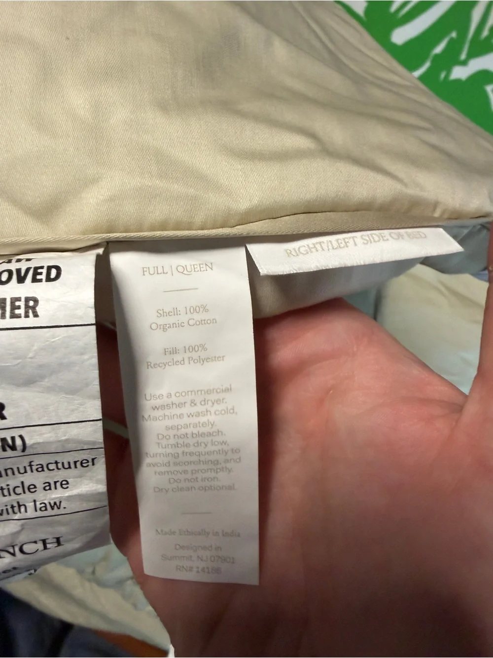 New boll & branch  Signature Comforter Set comforter Bedding Set   Beige sand